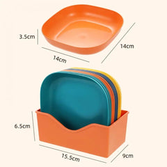 10Pcs Multi-function Spit Bone Dish Household