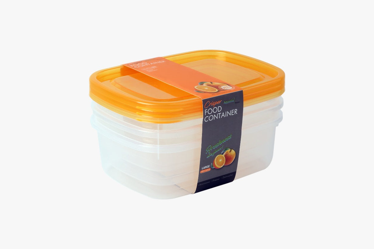 Crisper Food Container Pack of 3 boxes