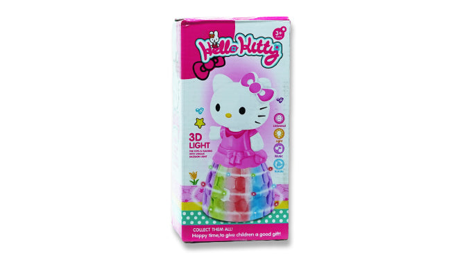 Hello kitty musical 3d light kids toys