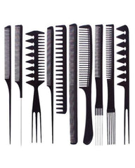 Pack of 10 - Hair Comb Set