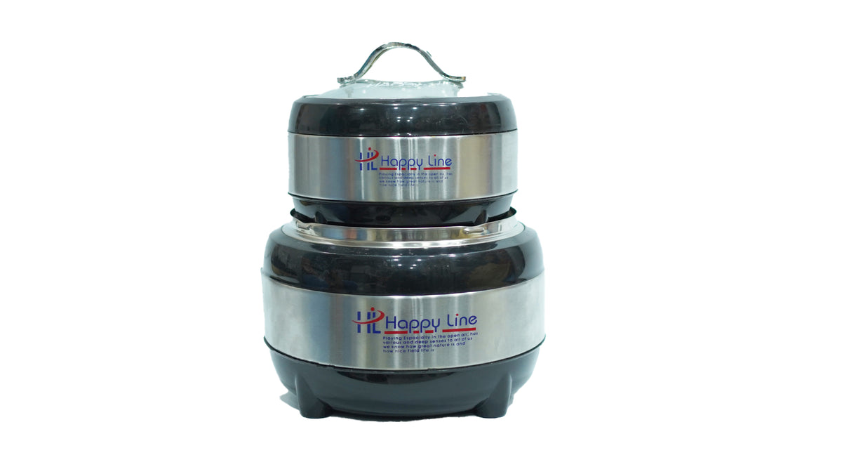 Food Warmer | Insulated | Happy Line | Stainless Steel Hotpot Set