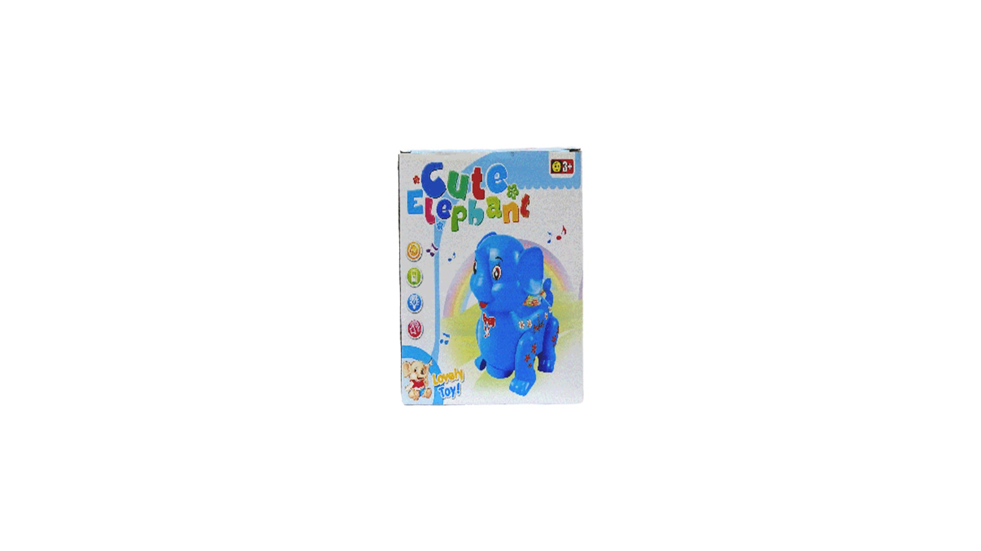 Elephant toy with lights and music