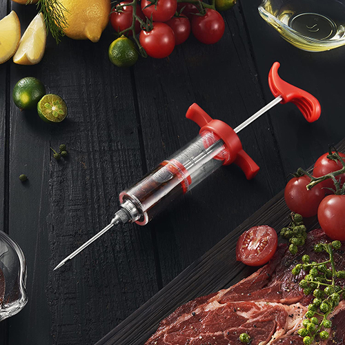 Stainless Steel BBQ Meat Marinade Flavor Seasoning Injector Needle