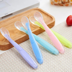 3 Piece's Set - Baby Spoons Silicone Spoon