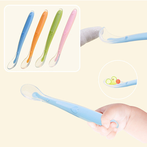 3 Piece's Set - Baby Spoons Silicone Spoon