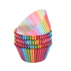 Beautiful Paper Cup Cake Mould - 100 Pcs - Multicolor