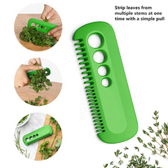 Herb & Kale Striping Comb, Multipurposed Kitchen Vegetables Leaf Comb Peeler Han