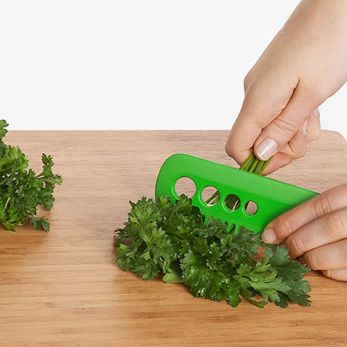 Herb & Kale Striping Comb, Multipurposed Kitchen Vegetables Leaf Comb Peeler Han