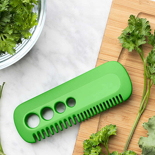 Herb & Kale Striping Comb, Multipurposed Kitchen Vegetables Leaf Comb Peeler Han