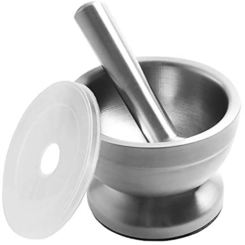 Bowl Shaped Stainless Steel Mortarr And Pestlee Sets