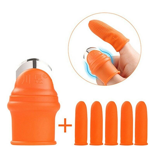 6 Pieces Fruit and Vegetable Picking Potted Plants Trim Silicone Thumb Knife