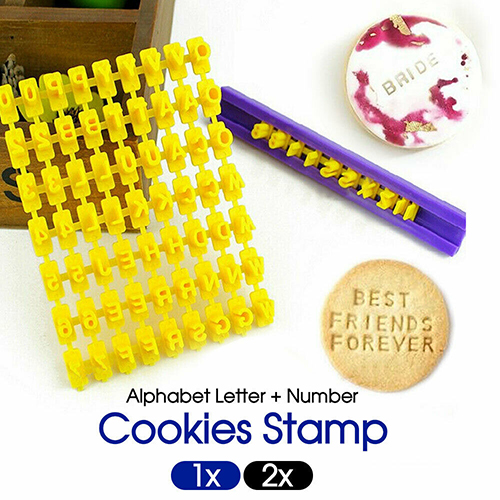 Fondant Cake Alphabet Letter Number Cookies Biscuit Stamp