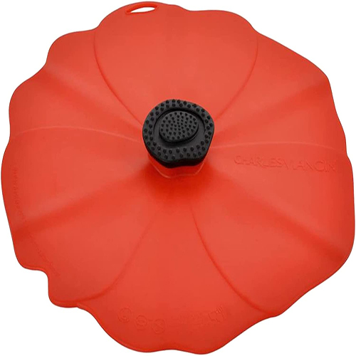 6'' Poppy Silicone Lid for Food Storage and Cooking, Silicone Food Lid