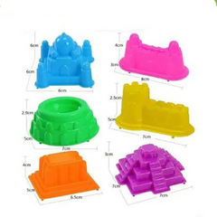 Portable Kinetic Sand Castle Molds Building Sandcastle Beach Kids Moulds