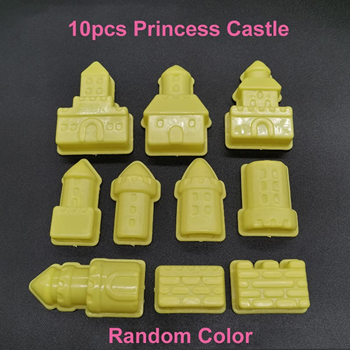 Portable Kinetic Sand Castle Molds Building Sandcastle Beach Kids Moulds