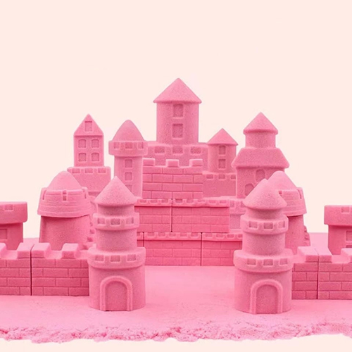 Portable Kinetic Sand Castle Molds Building Sandcastle Beach Kids Moulds