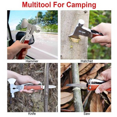 16 in 1 Multitool Hammer Claw Knife Opener Screwdriver Multi-Function Hammer