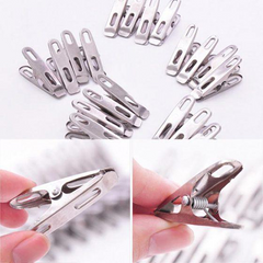 20 pc Steel Pin Cloth Hanging Steel Clips Steel Cloth pins Pack