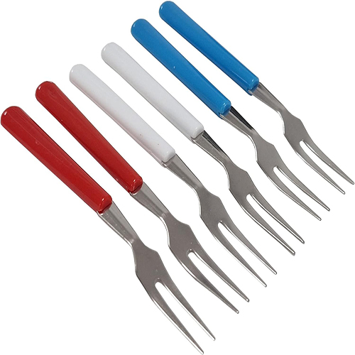 6pcs/set Fruit Forks Cake Salad Cocktail Dessert Forks Fruit Fork