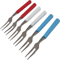 6pcs/set Fruit Forks Cake Salad Cocktail Dessert Forks Fruit Fork