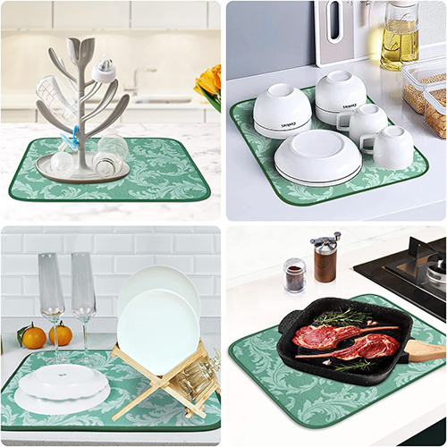 Foldable Microfiber Dish Drying Mat 38 x 50 cm