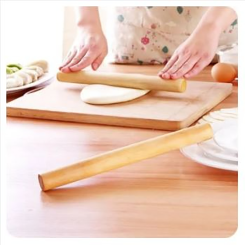 16-inch Long Wooden Rolling Pin Dough Roller, Natural Wood Dough Roller Stick