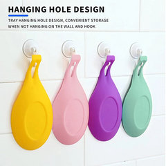 Random Color - Soft Silicone Spoon Holder Insulation Mat Silicone Heat