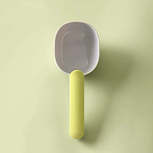 Random Color Plastic Kitchen Shovel Bucket-Shaped Spon With Bag Seal Clip