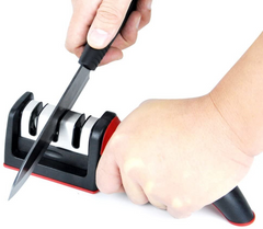 3 Stage Professional Hand-Held Kitchen Knife Sharpener