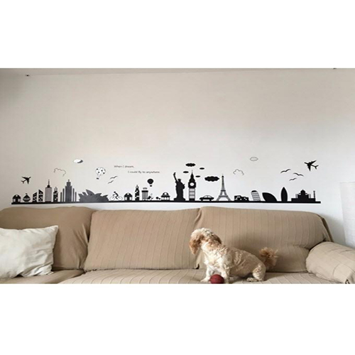 Skyline of City DIY Wall Stickers