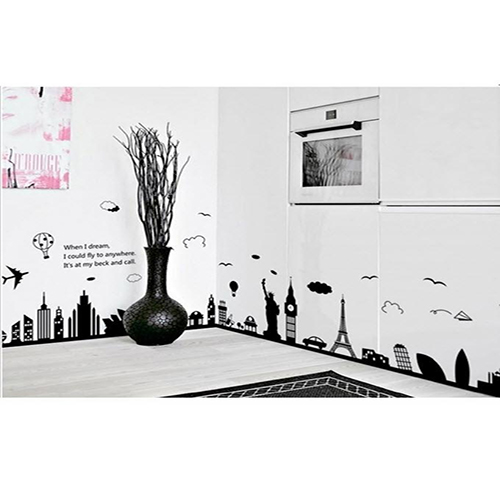 Skyline of City DIY Wall Stickers