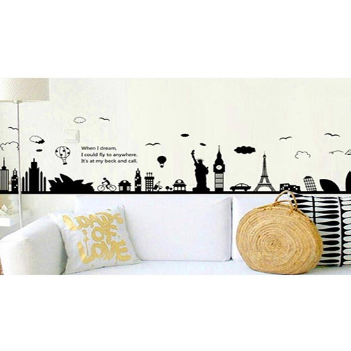 Skyline of City DIY Wall Stickers