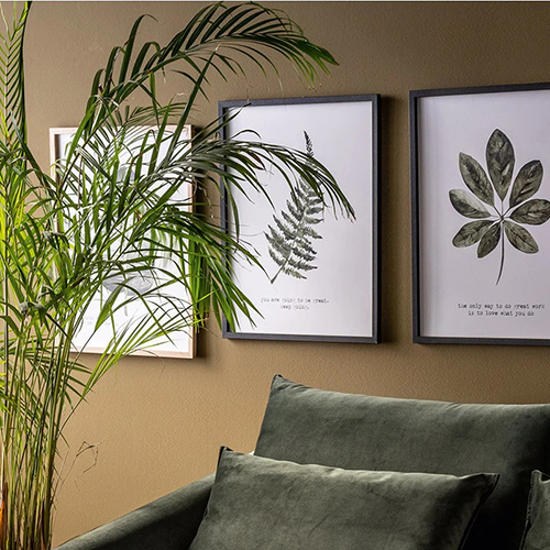 Artwork Botaniq, Leaf Print Frames Without Mirror