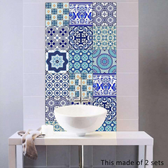 Pack of 24 - Geometrical Talavera Tiles Stickers