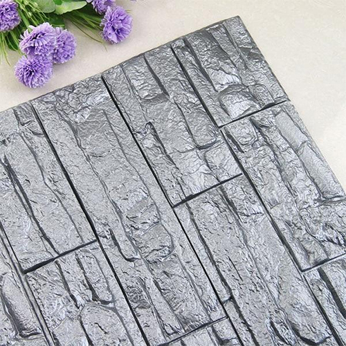 Pack of 2 - 3D Brick Wall Sticker Self-Adhesive Foam Wallpaper Panels