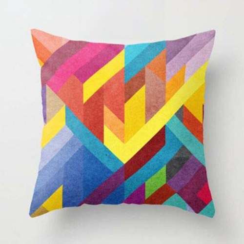 Pack of 10 Random Design/Pattern - Multicolor Geometric Design Cushion Covers