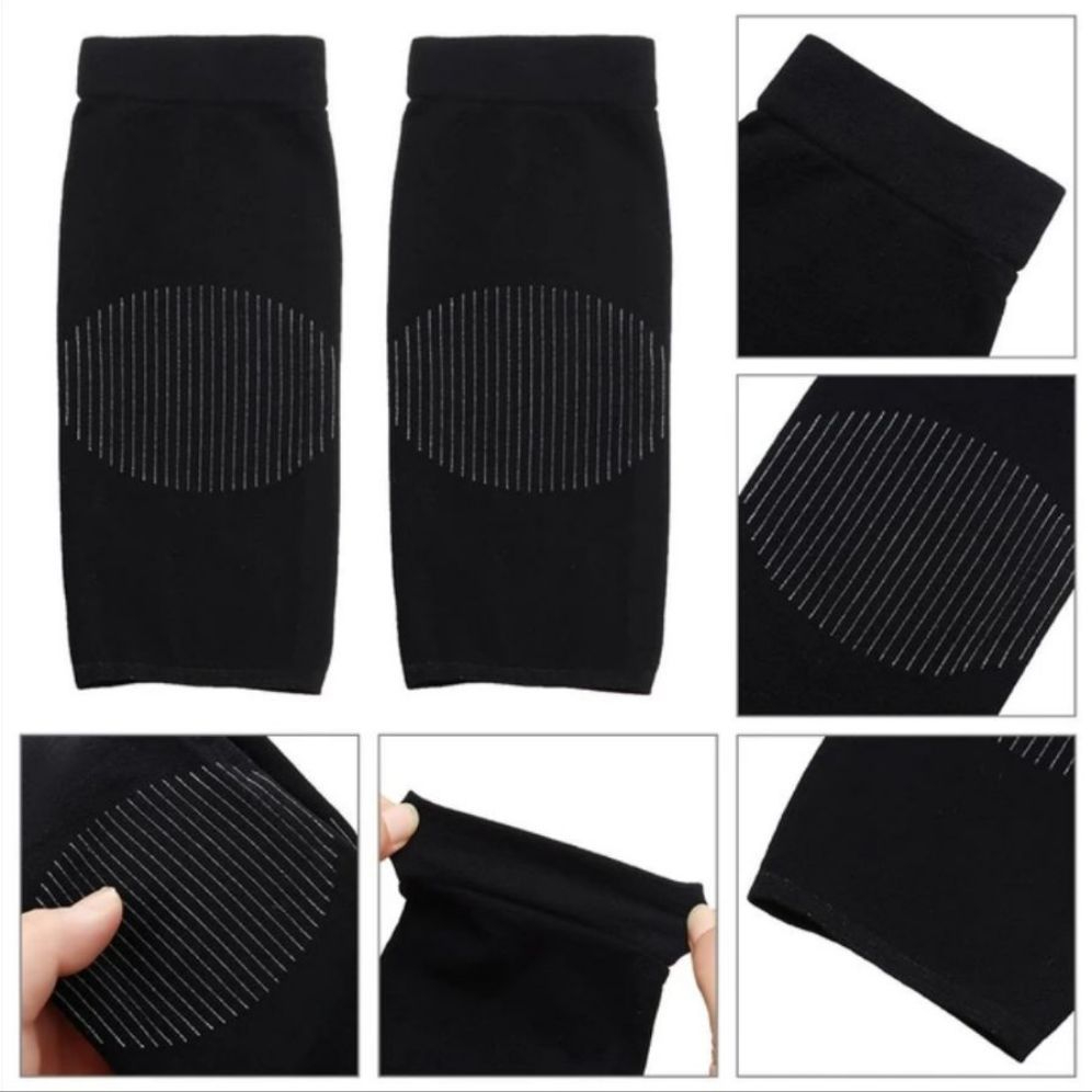 1 Pair Knee Brace Thermal Winter Sleeves Long Warm Leg Sleeve Wool Pad