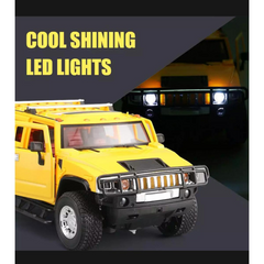 Flashing Lights Hummer Remote Control Car For Kids Color Red/Yellow