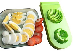 2 in 1 Plastic Egg Stainless Steel Cutter Egg Slicers