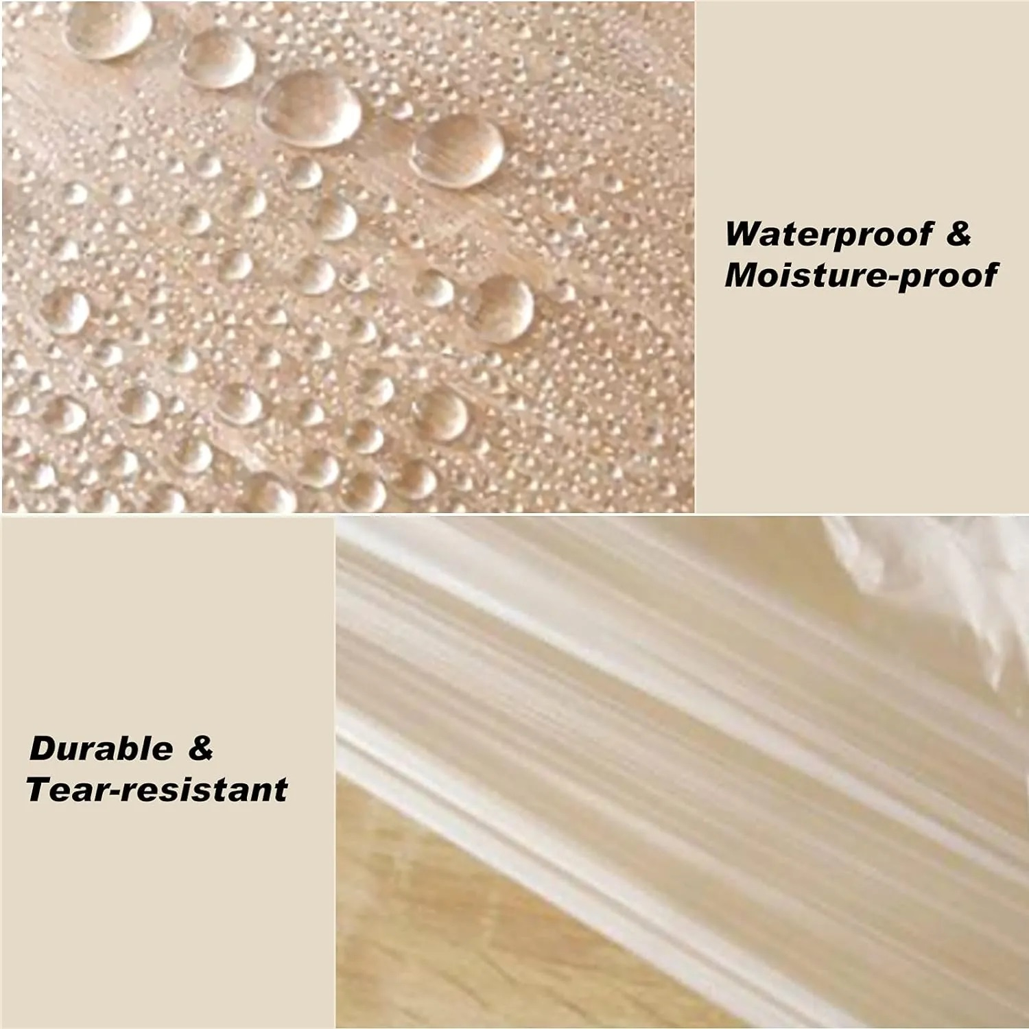 4m x 3m Plastic Drop Cloth Feet Anti Dust Painting Tarp Waterproof Plastic Sheet