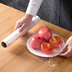 1 Roll Kitchen Transparent Plastic Wrap PE Cling Film Food Storage Plastic Film