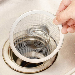 Stainless Steel Mesh Sink Strainer Drain Protector, Sink Drain Catcher