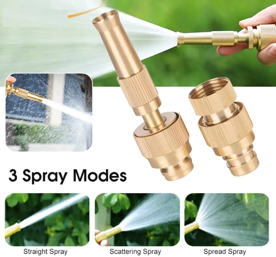 4 Modes High Pressure Brass Direct Nozzle Booster, Pure Copper Brass Spray