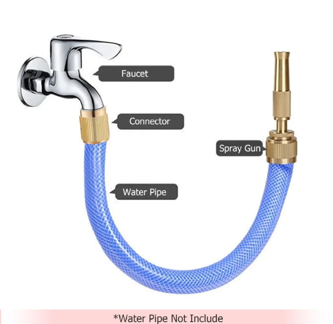 4 Modes High Pressure Brass Direct Nozzle Booster, Pure Copper Brass Spray