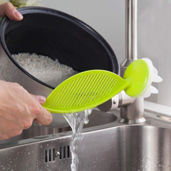 Random Color Plastic Kitchen Rice Bean Washer and Cleaner Colander Practical Pla