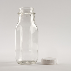 350ml Glass Bottle With Airtight Lid, Juice Bottle, Clear Juice Beverage Square