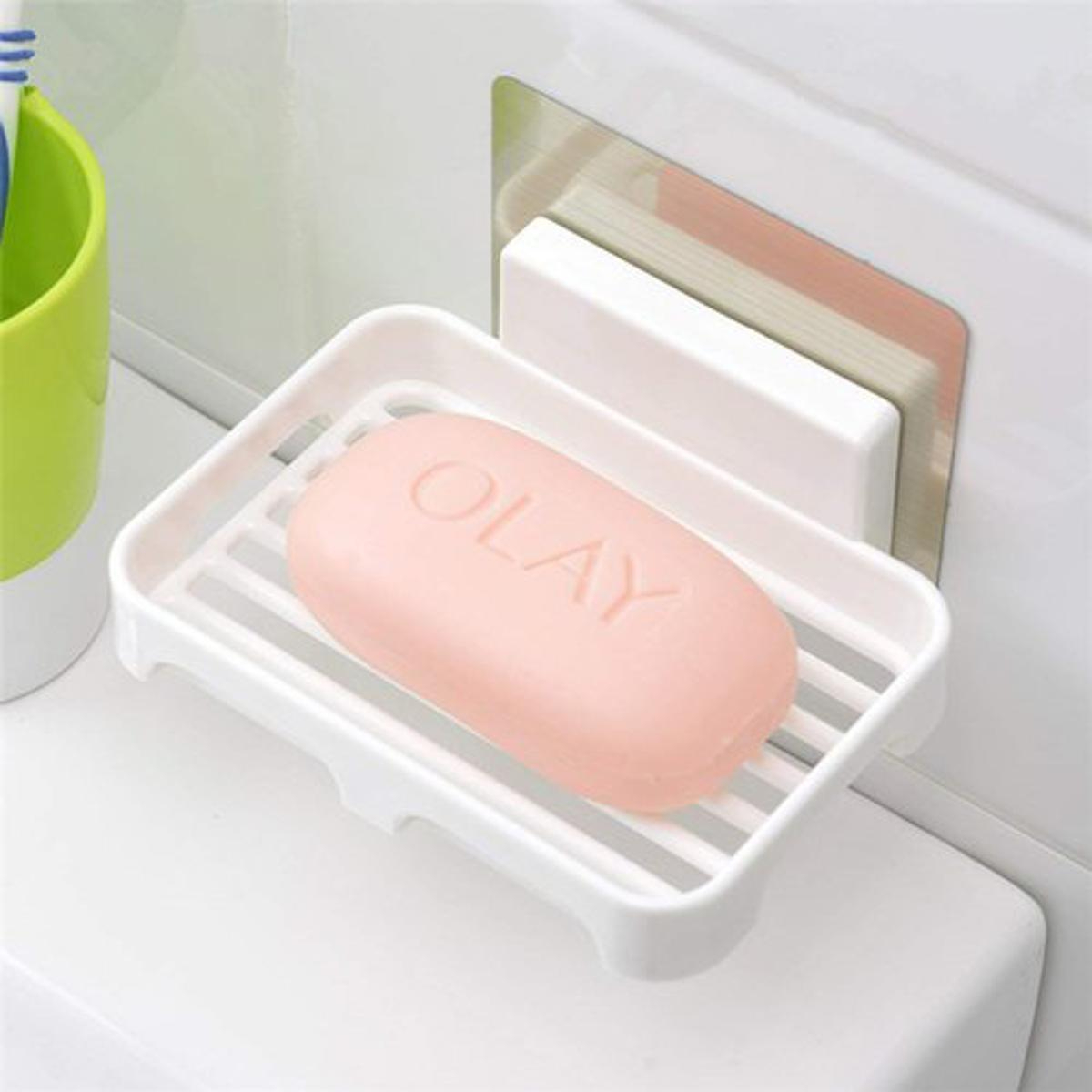 Random Color - Wall Mounted No Drilling Self Adhesive Soap Dish