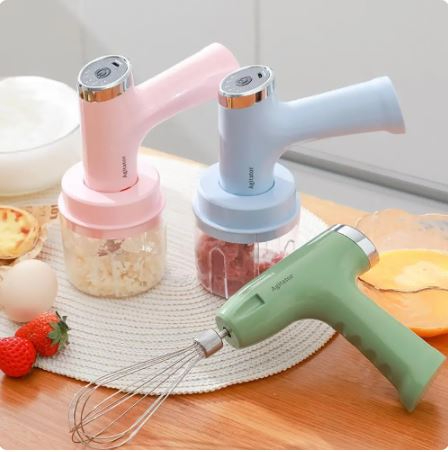 3 In 1 USB Electric Egg Beater Garlic Meat Grinder Food Blender Electric Chopper