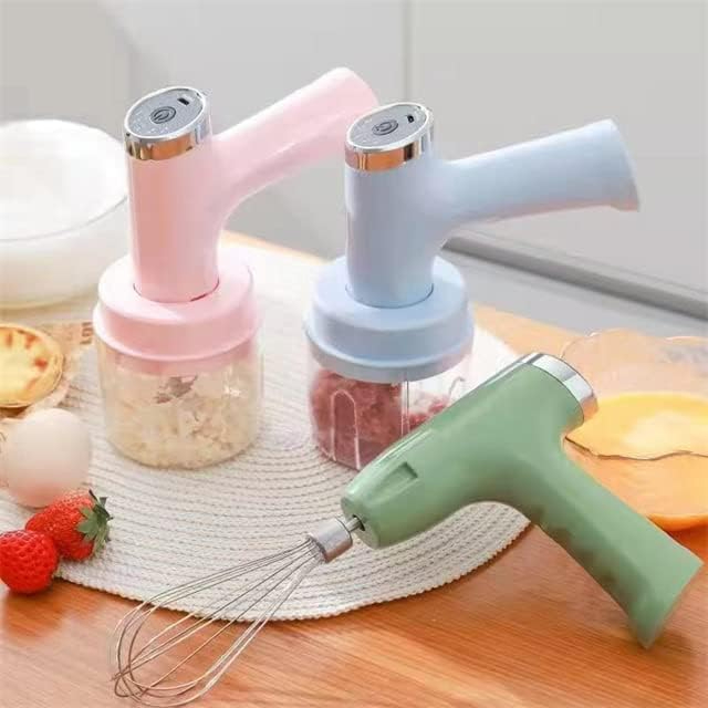 3 In 1 USB Electric Egg Beater Garlic Meat Grinder Food Blender Electric Chopper