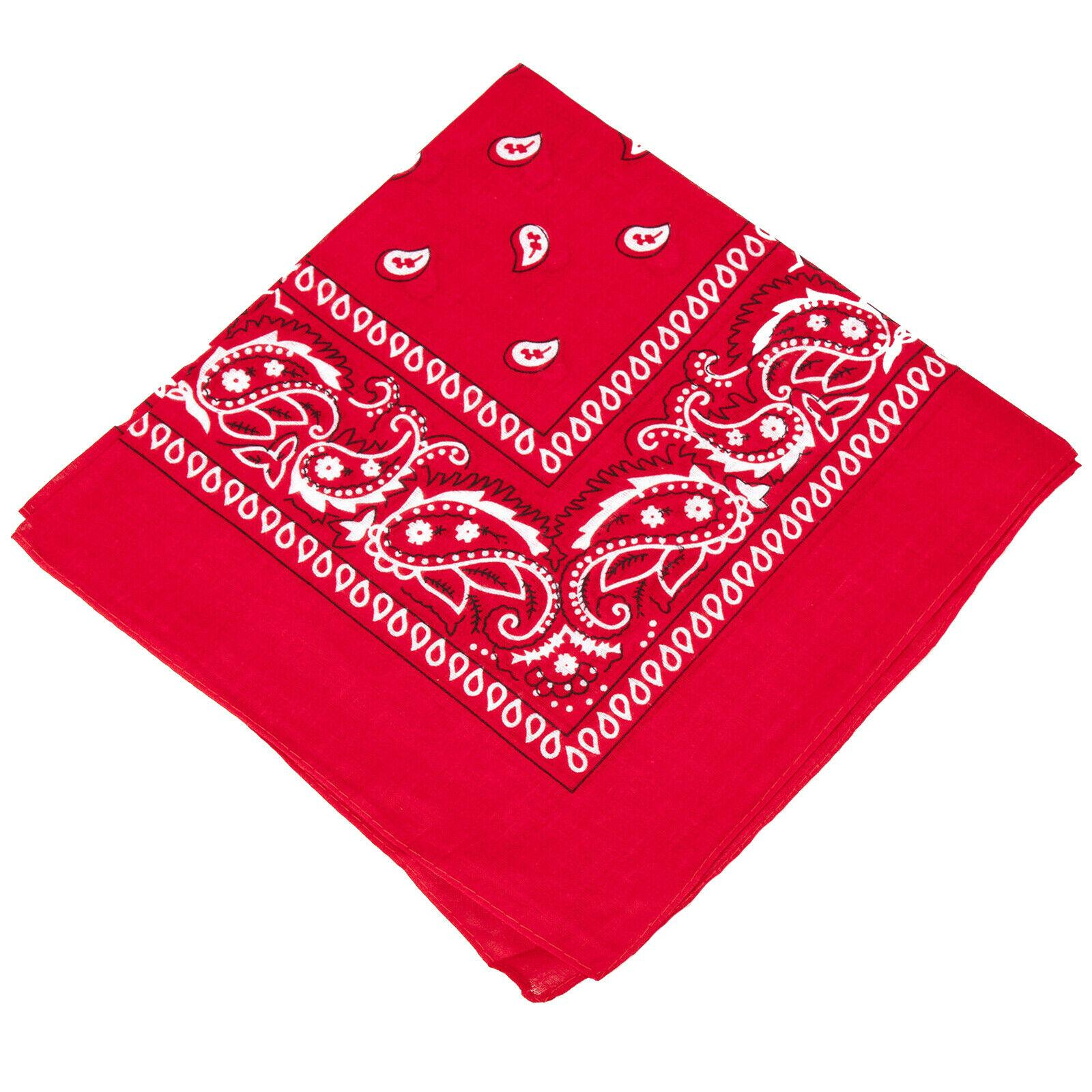 Ethnic Unisex Bandana Scarf Head Wrap Scarf For Boys - Paisley Printed Cotton Ba